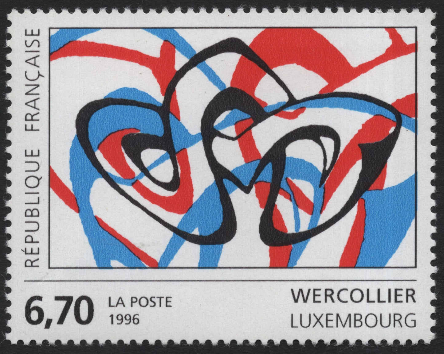 SCG7571 - France 1996 – Lucien Wercollier “Luxembourg” Modern Art Issue