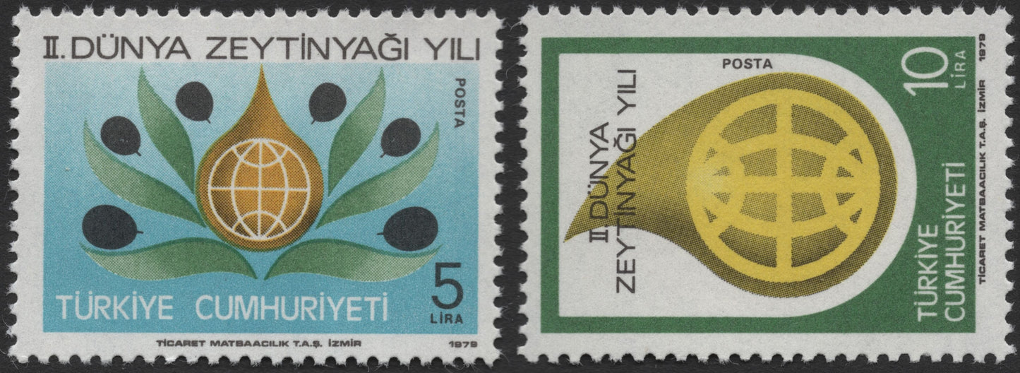 SCG2052 - 1979 Turkey "Second World Olive Oil Year" Stamp Set