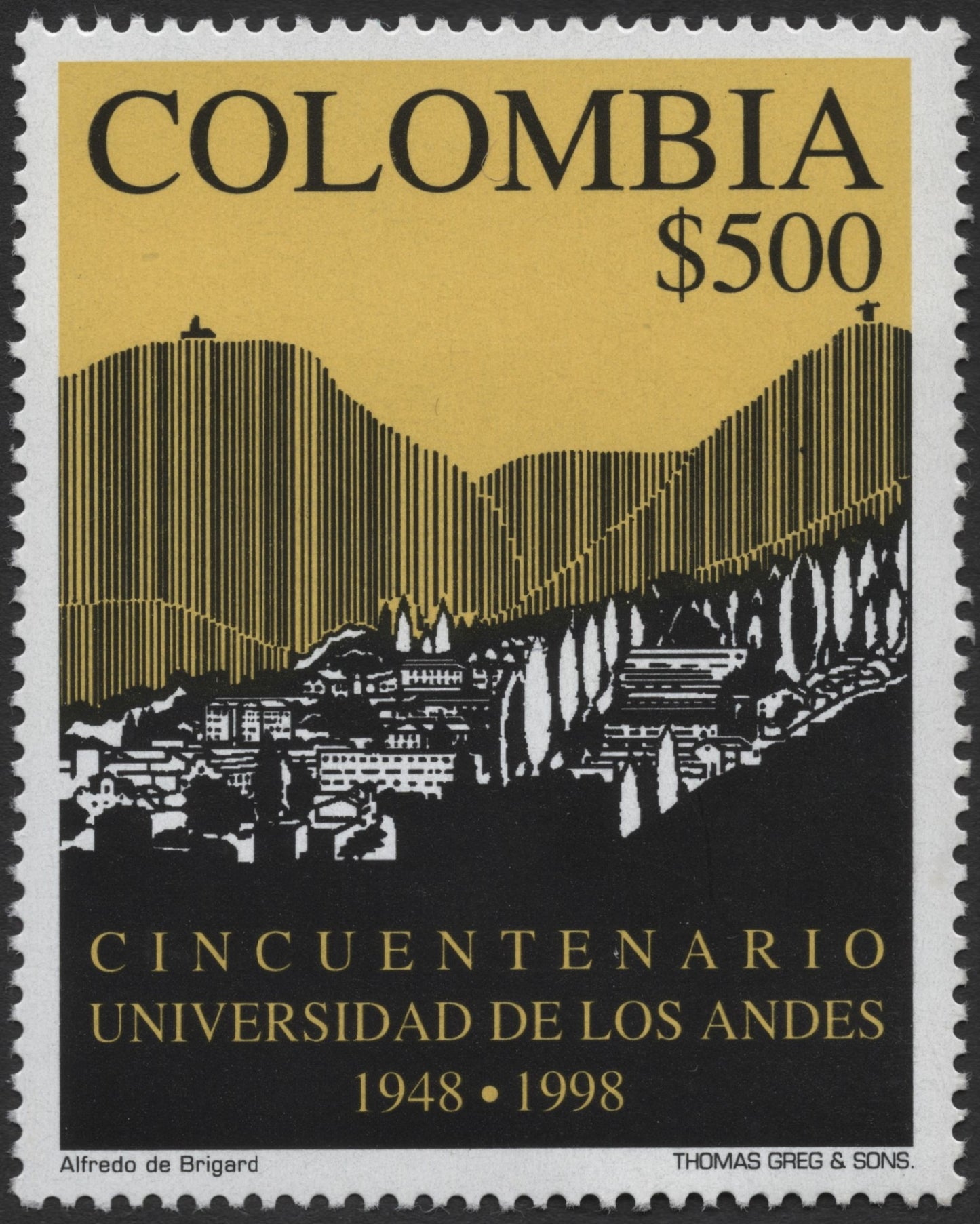 SCG758 - Colombia Stamp – 50th Anniversary Universidad de los Andes