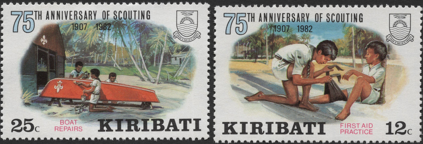 SCG2048 - Kiribati 1982 75th Anniversary of Scouting Set