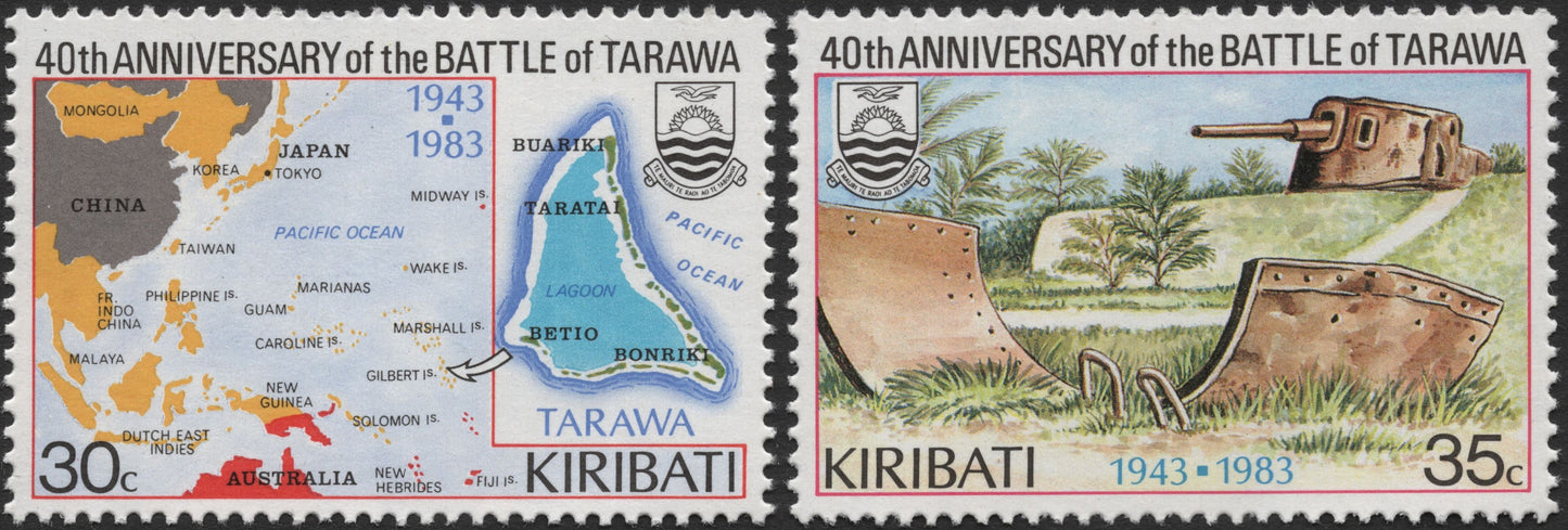 SCG2051 - Kiribati 1983 – 40th Anniversary of the Battle of Tarawa (Set of 2)