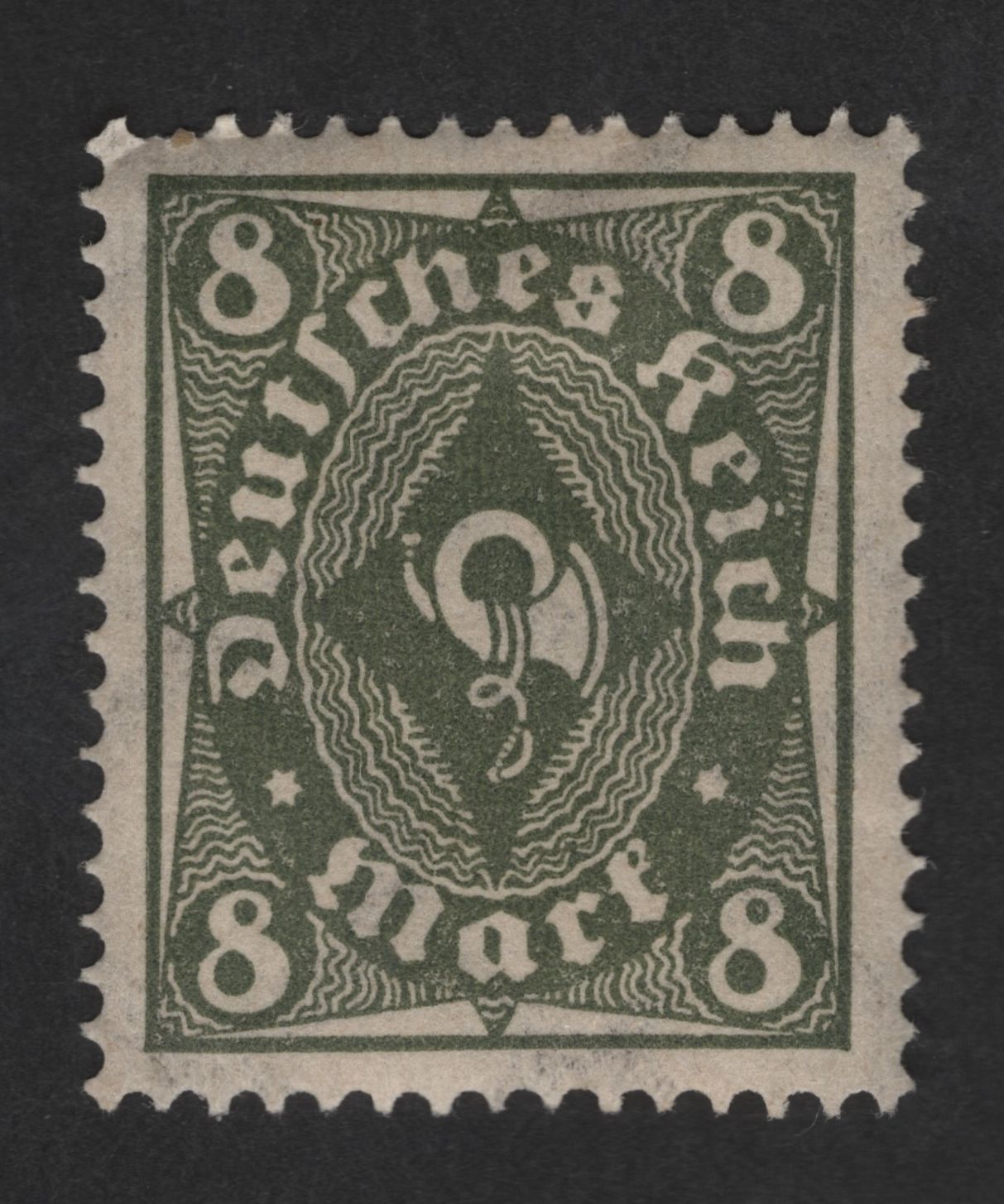 SCG12674 - Germany (Deutsches Reich) – 8 Mark Inflation Definitive Stamp, 1923