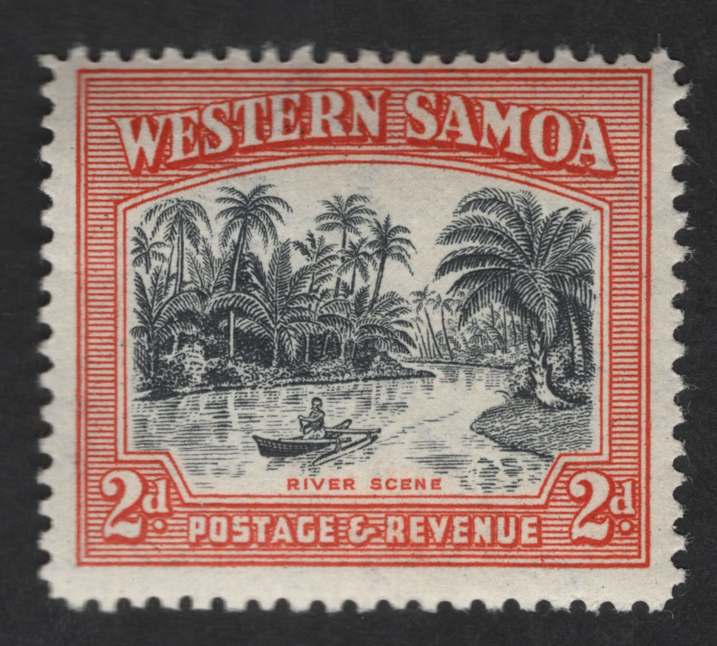 SCG12642 - Western Samoa 2d River Scene Pictorial Stamp