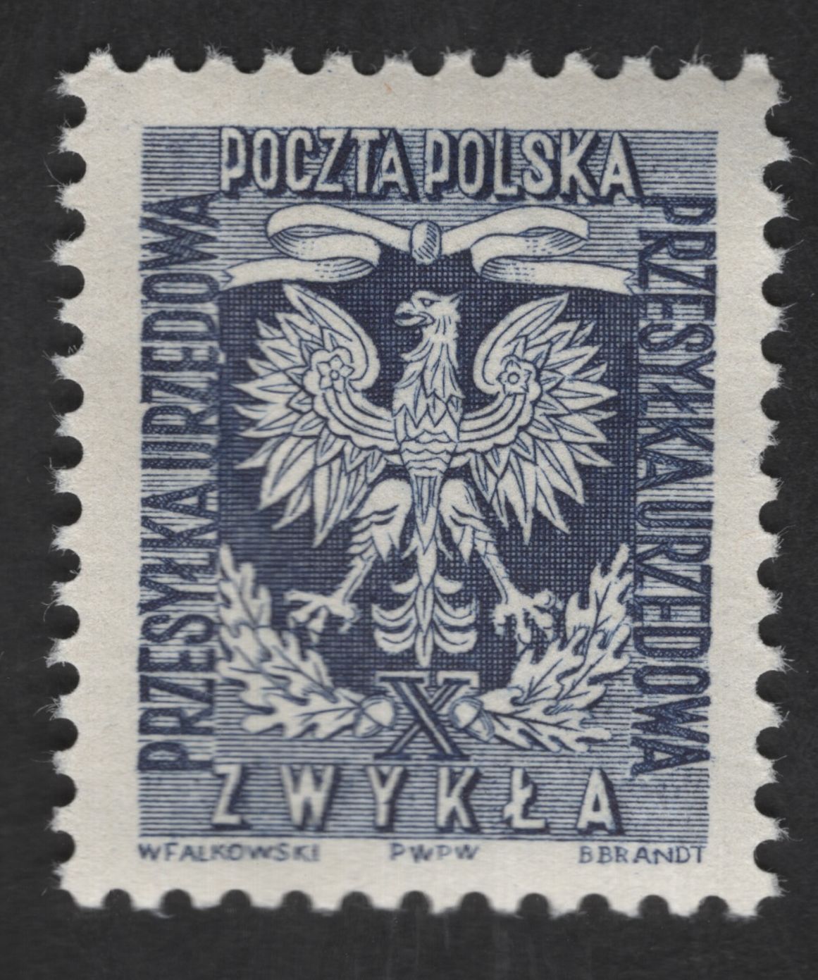 SCG12637 - Poland “Przesyłka Urzędowa – Zwykła” Official Eagle Stamp (X Value)
