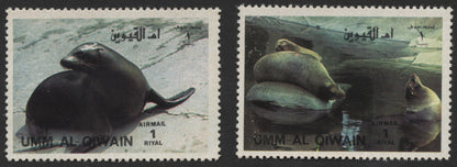 SCG435 - Umm Al Qiwain Airmail Stamps — Playful Seals and Sea Lions Set