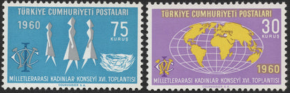 SCG2057 - 1960 Turkey International Council of Women Stamp Set