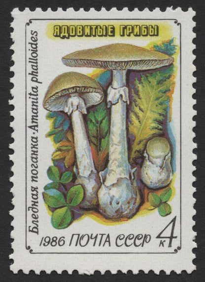 SCG367 -  USSR 1986 Poisonous Mushrooms Stamp Set