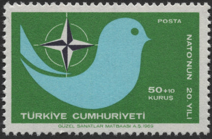 SCG2056 -  1969 Turkey NATO 20th Anniversary Stamp Set
