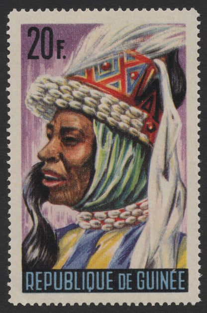 SCG372 - Guinea Traditional Tribal Costumes Stamp Set