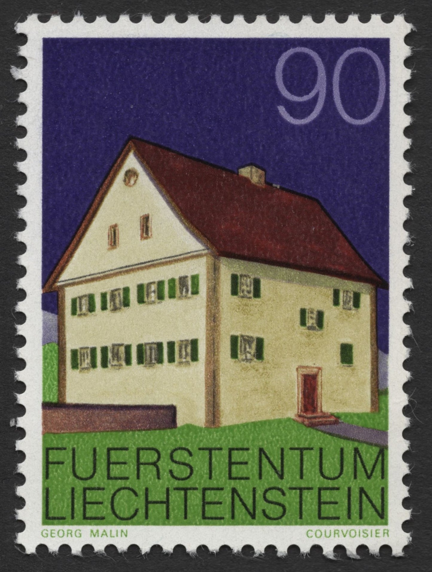 SCG373 - Liechtenstein Traditional Architecture Stamp Set