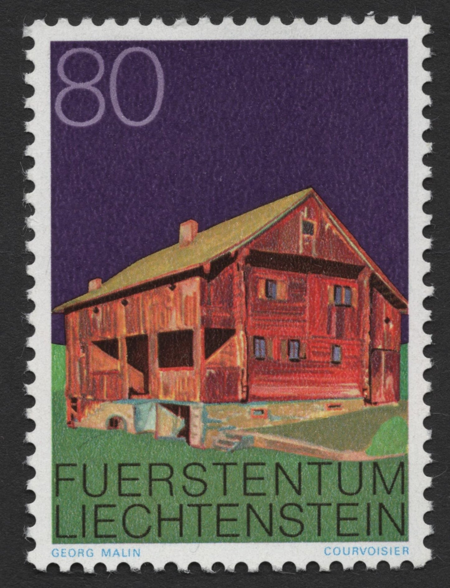 SCG373 - Liechtenstein Traditional Architecture Stamp Set