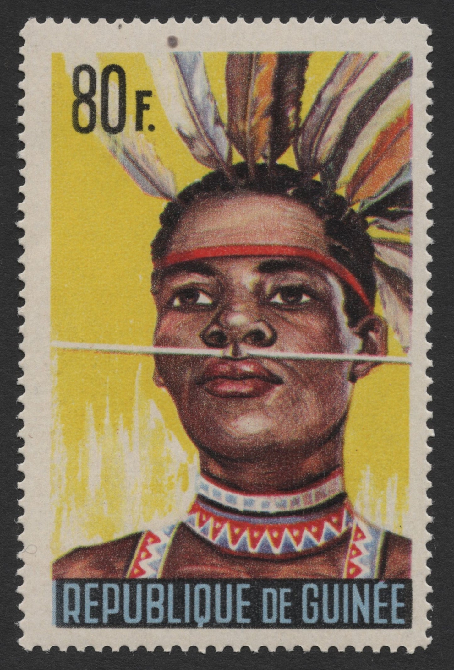 SCG372 - Guinea Traditional Tribal Costumes Stamp Set