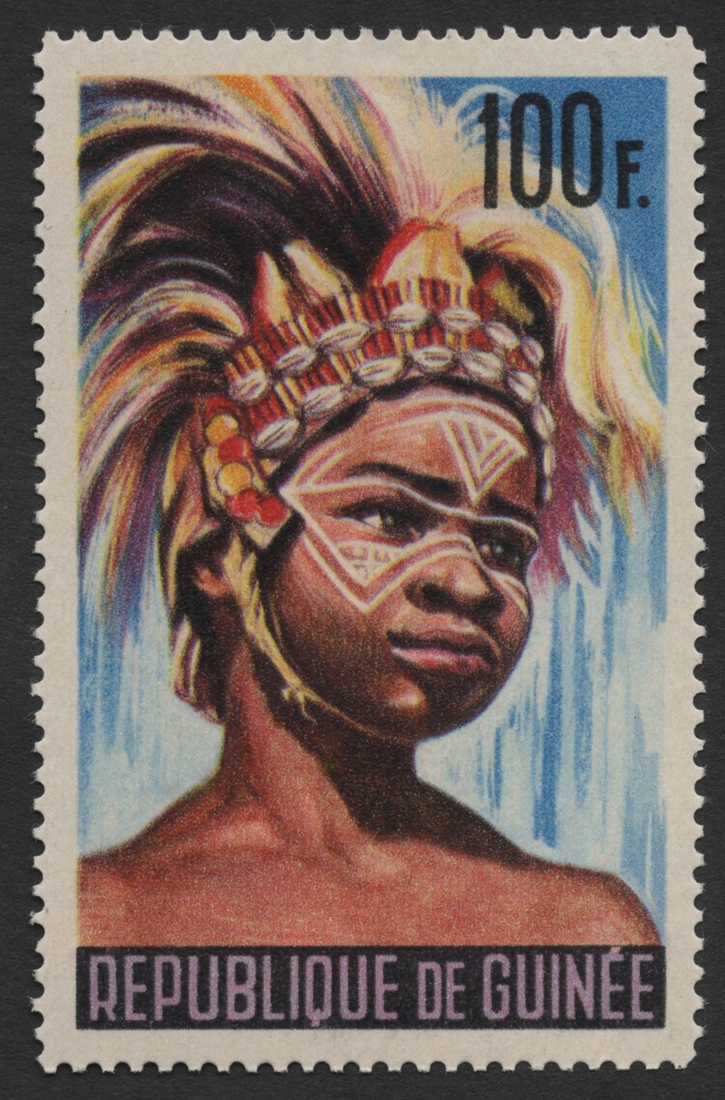 SCG372 - Guinea Traditional Tribal Costumes Stamp Set