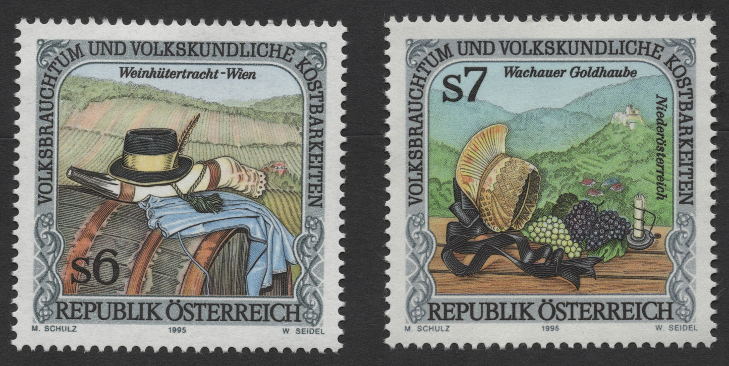 SCG379 - Austria 1995 Folk Costumes and Traditions Stamp Set