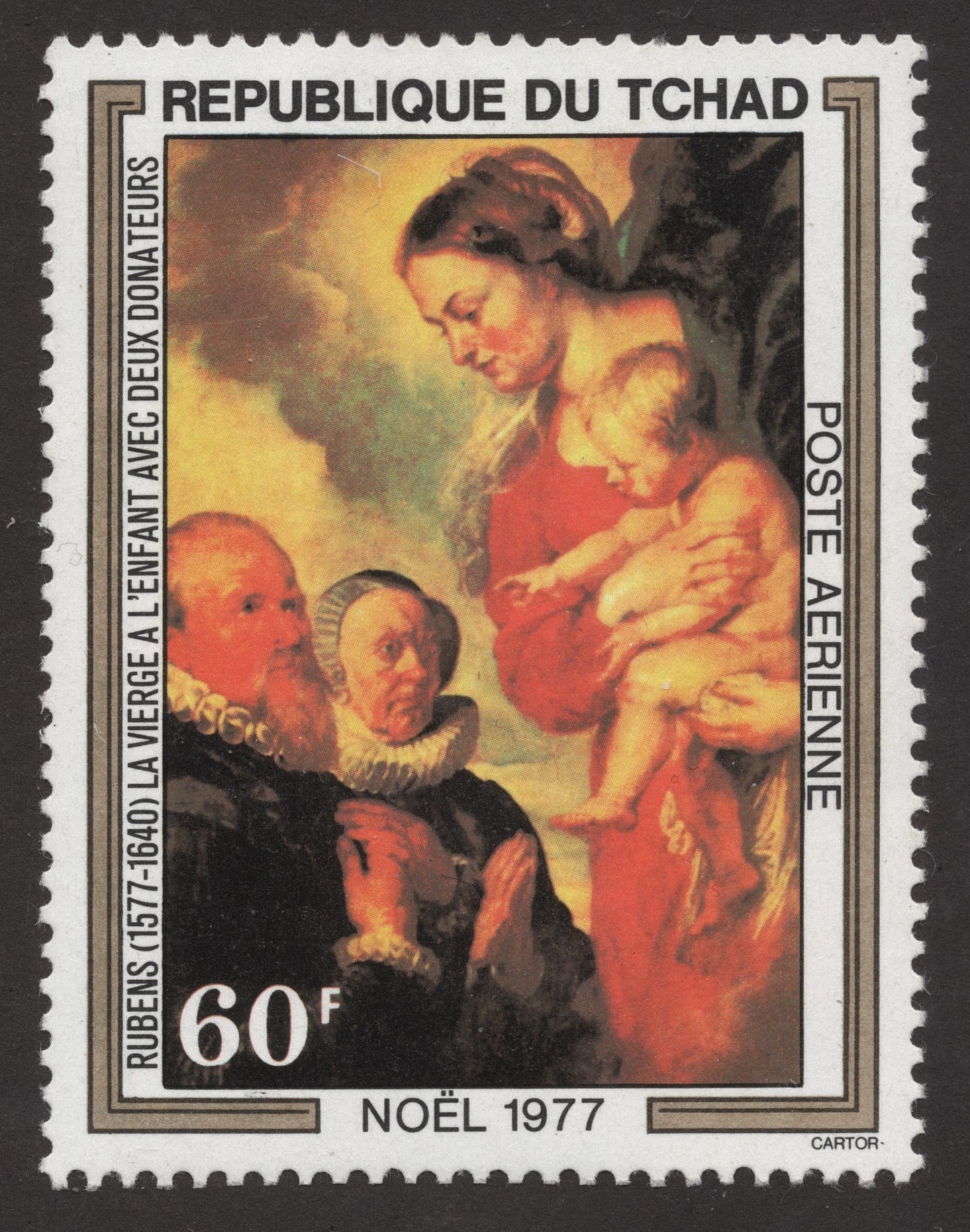 SCG160 Chad 1977 Christmas Stamps – Paintings by Peter Paul Rubens