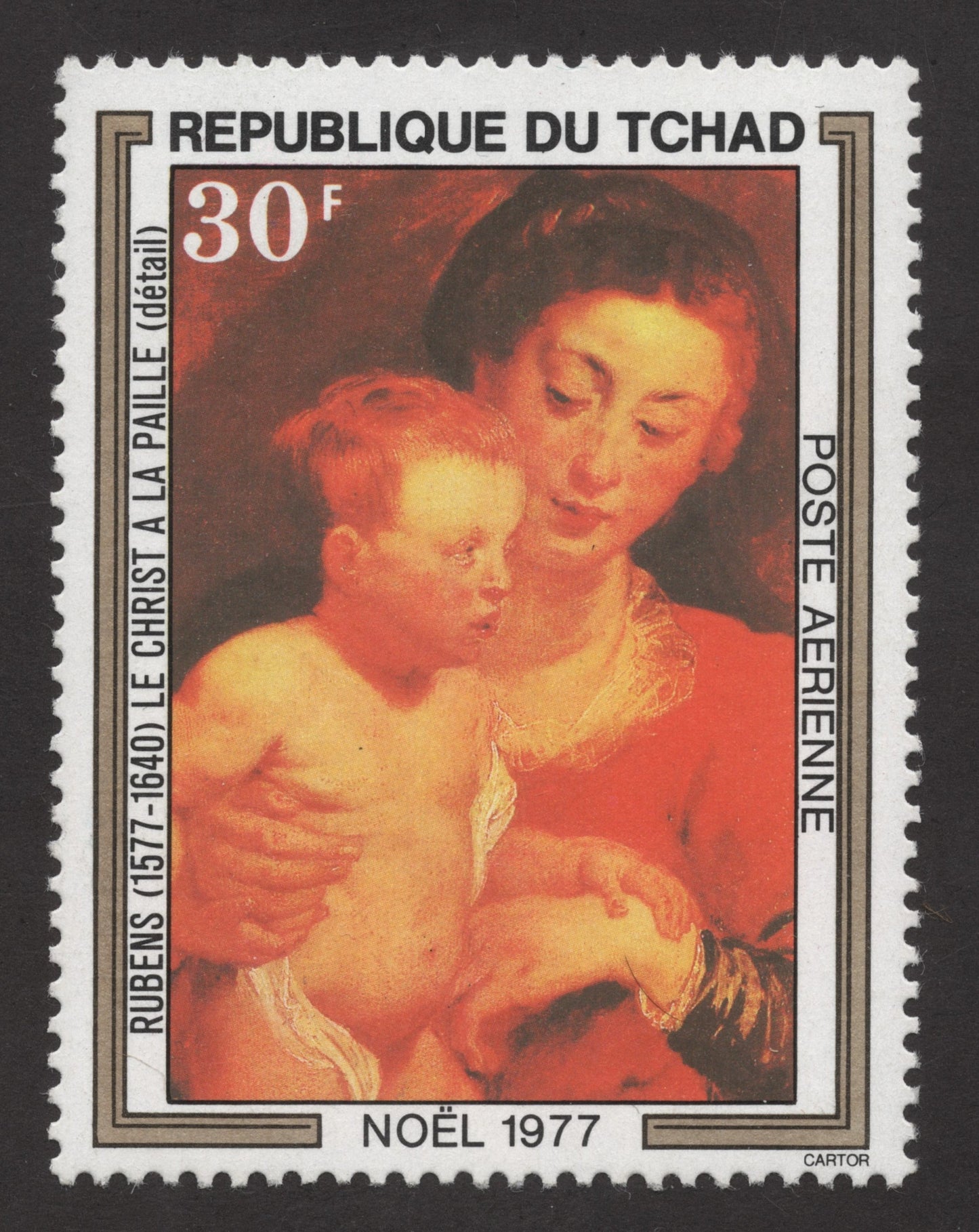 SCG160 Chad 1977 Christmas Stamps – Paintings by Peter Paul Rubens