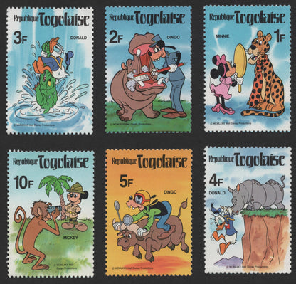 SCG298 - Togo 1980 – Disney Characters on Safari Stamp Set (6v)