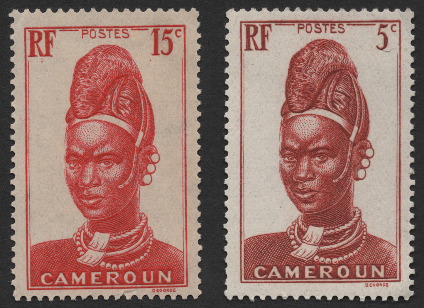 SCG566 - Cameroun Indigenous Woman Portrait Stamps