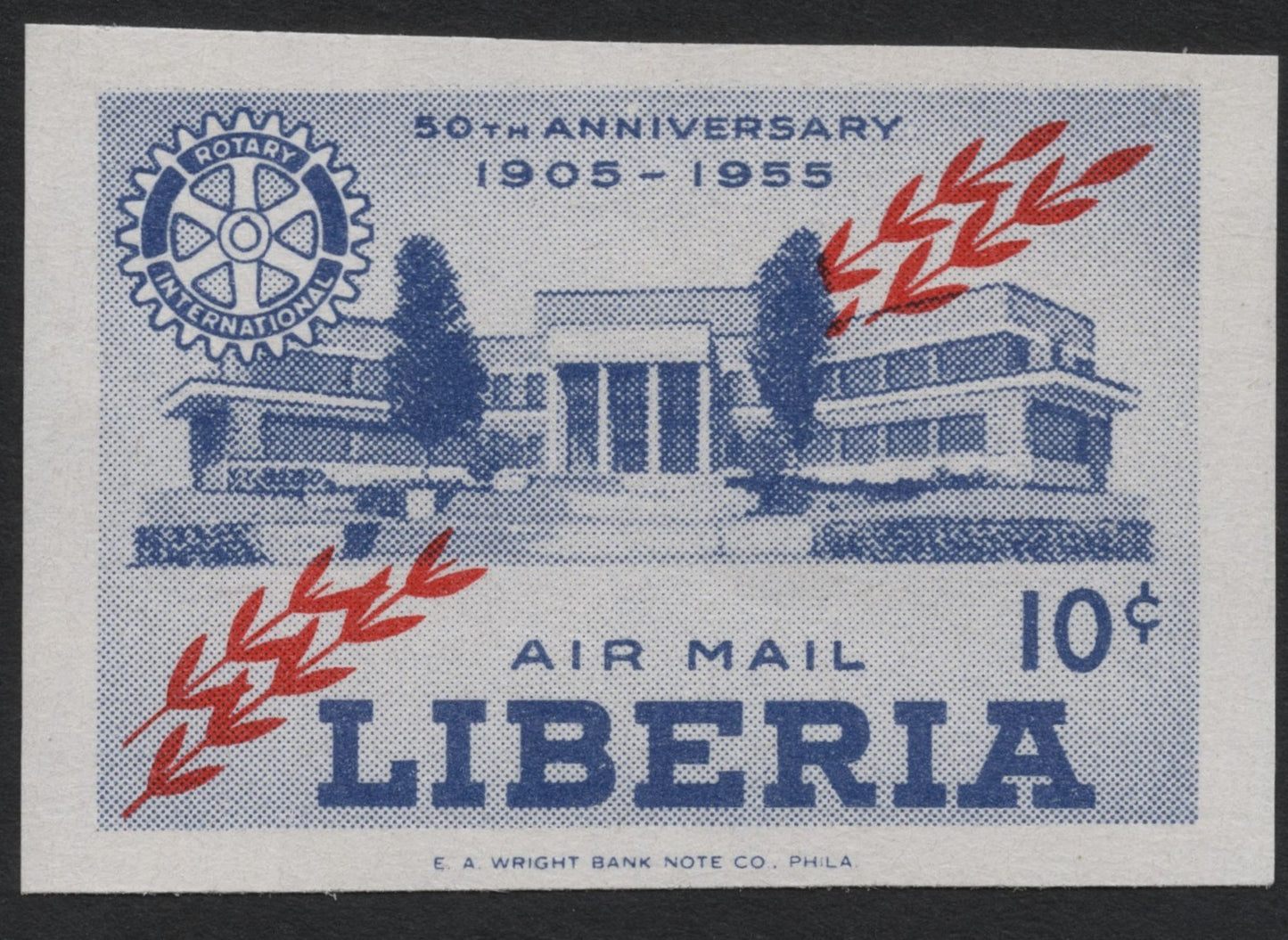 SCG7687 - Liberia 1955 – Rotary International 50th Anniversary Airmail