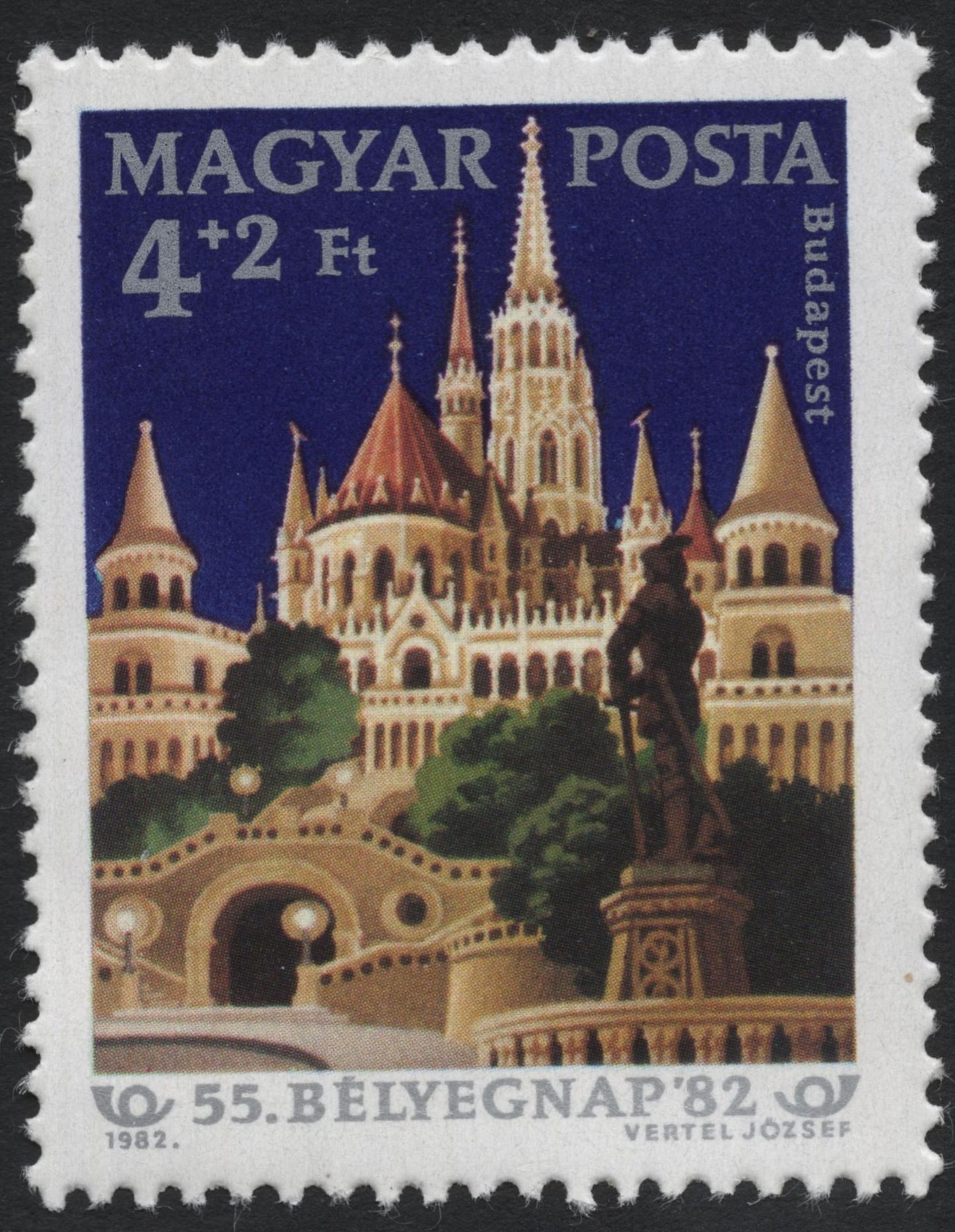 SCG7694 - Hungary 1982 — Fisherman’s Bastion, Budapest (Bélyegnap ’82)