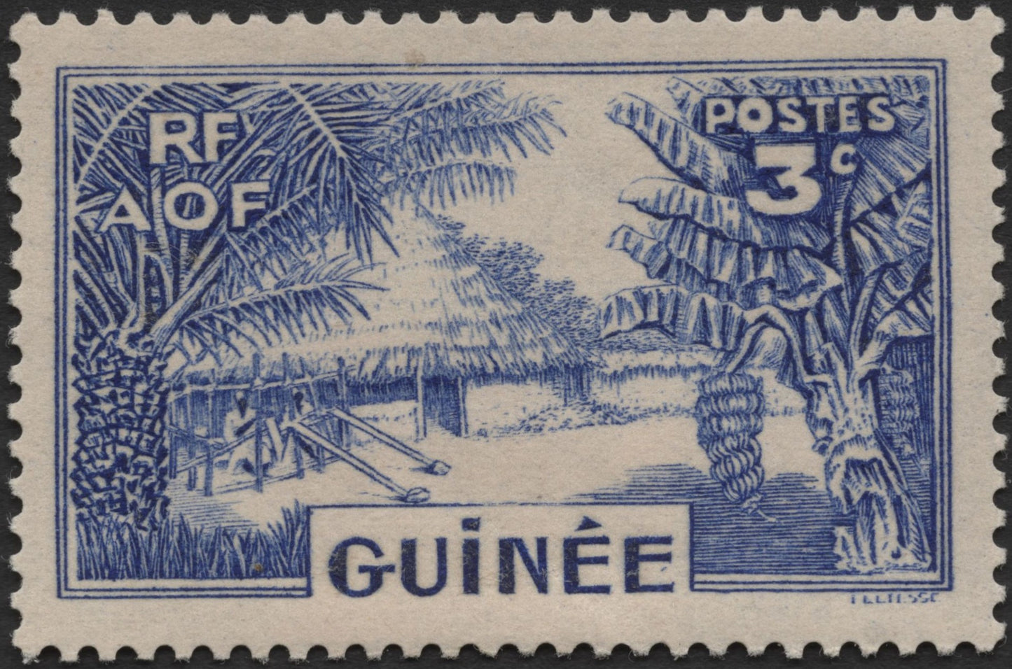 SCG567 - French Guinea Village Scene Stamps