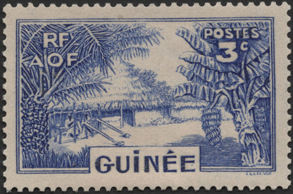 SCG567 - French Guinea Village Scene Stamps