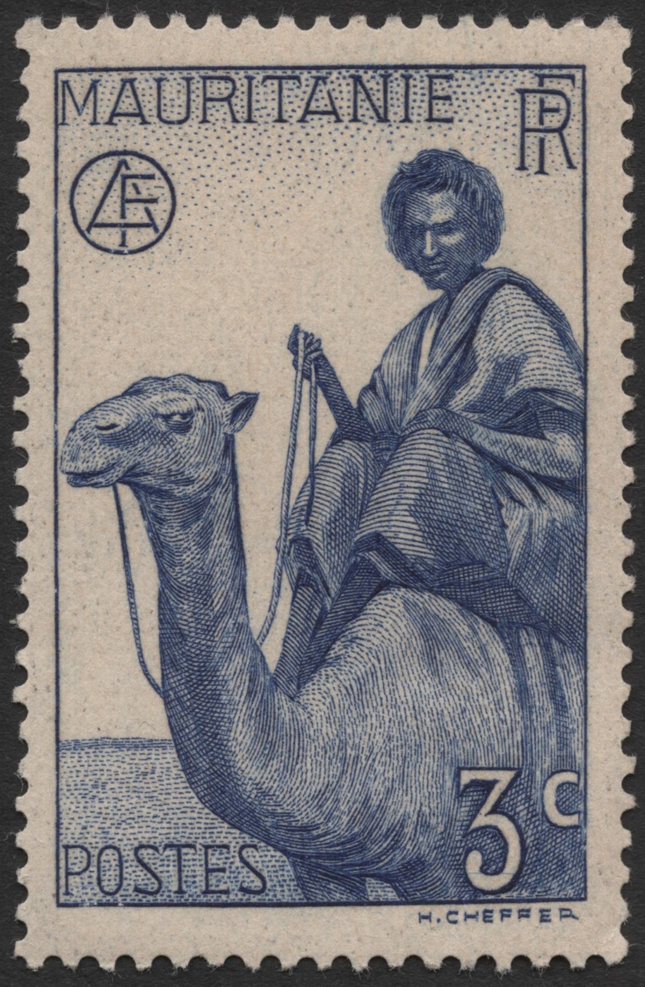 SCG561 - Mauritania Camel Rider Definitive Stamps