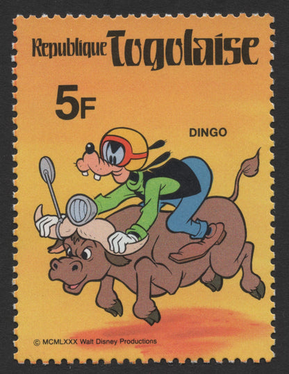 SCG298 - Togo 1980 – Disney Characters on Safari Stamp Set (6v)