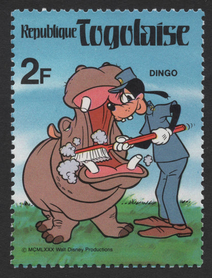 SCG298 - Togo 1980 – Disney Characters on Safari Stamp Set (6v)