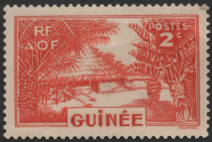SCG567 - French Guinea Village Scene Stamps