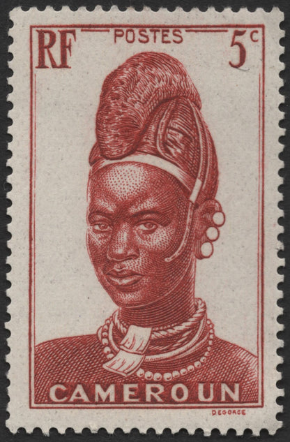 SCG566 - Cameroun Indigenous Woman Portrait Stamps