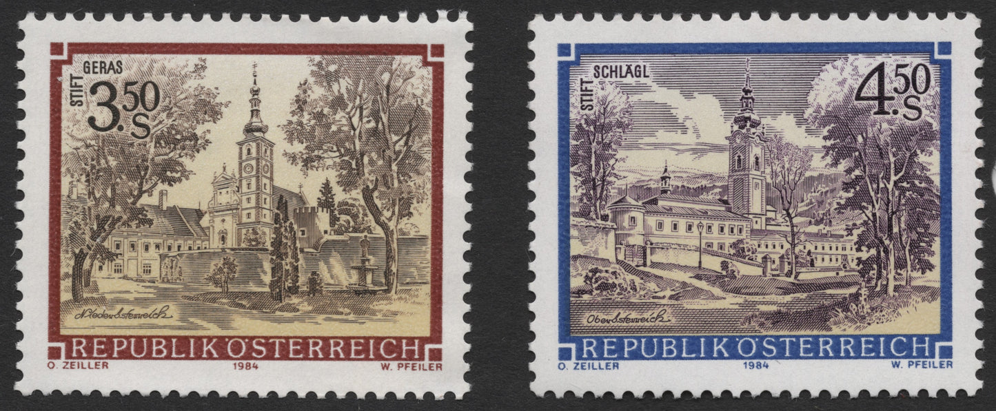 SCG301  Austria 1984 Monastery Architecture Set – Stift Geras & Stift Schlägl