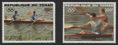 SCG306 - Chad 1984 Olympic Games Stamps – Kayaking at Los Angeles