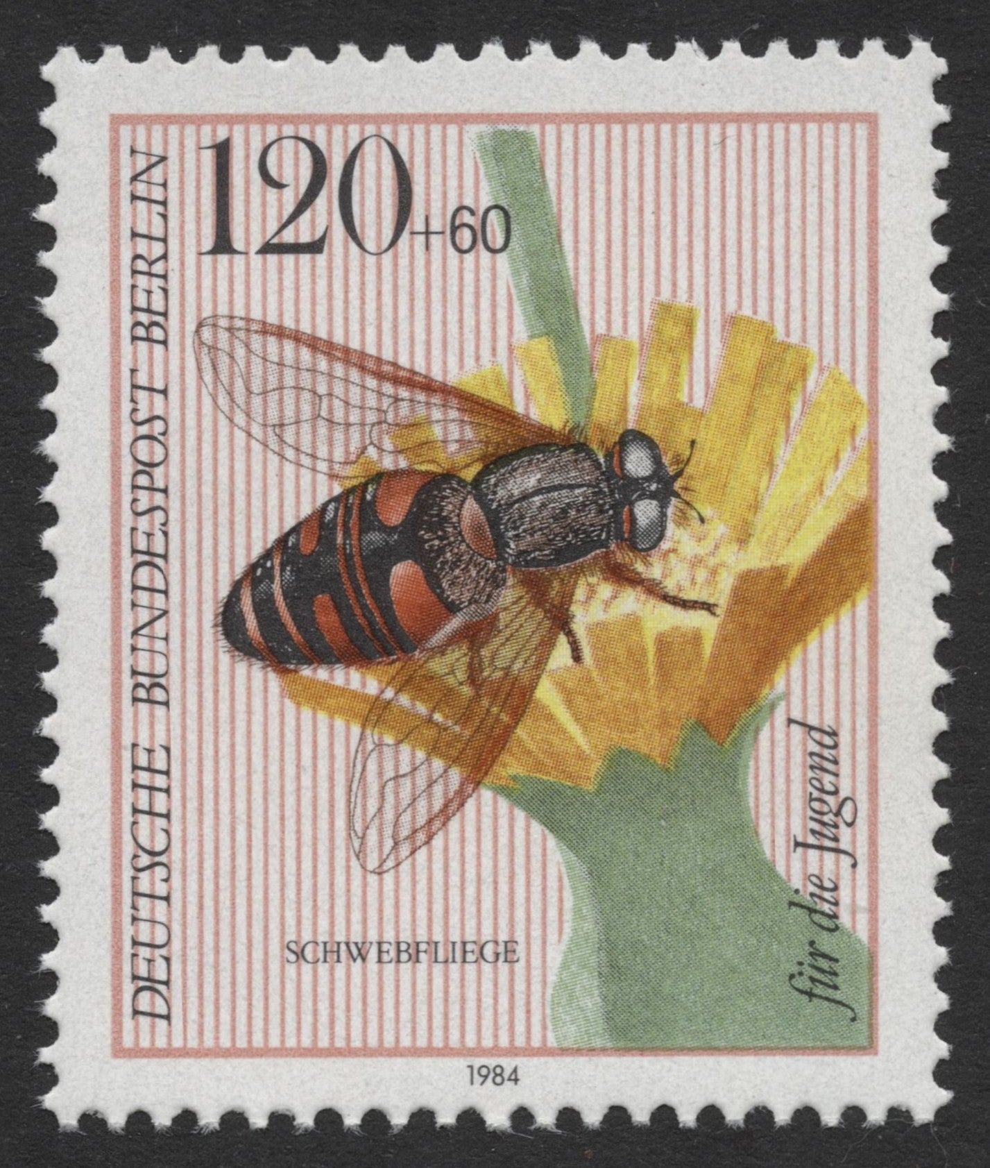 SCG346 - Germany (Berlin) 1984 Insects – “Für die Jugend” Complete Set of 4 (MNH)