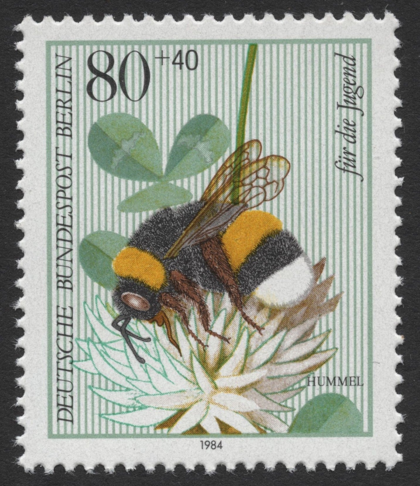SCG346 - Germany (Berlin) 1984 Insects – “Für die Jugend” Complete Set of 4 (MNH)