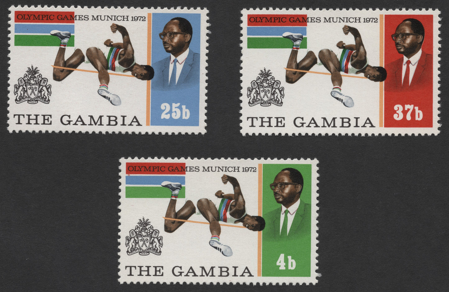 SCG312 - The Gambia 1972 Olympic Games Set – Munich High Jump Tribute