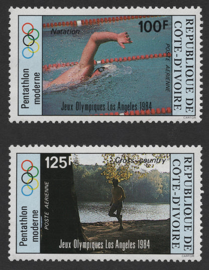SCG314 - Ivory Coast 1984 Olympic Airmail Set – Modern Pentathlon Events