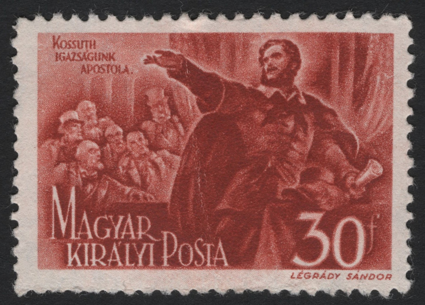 SCG9159 - Hungary – Lajos Kossuth Addressing the Nation – 30 Fillér
