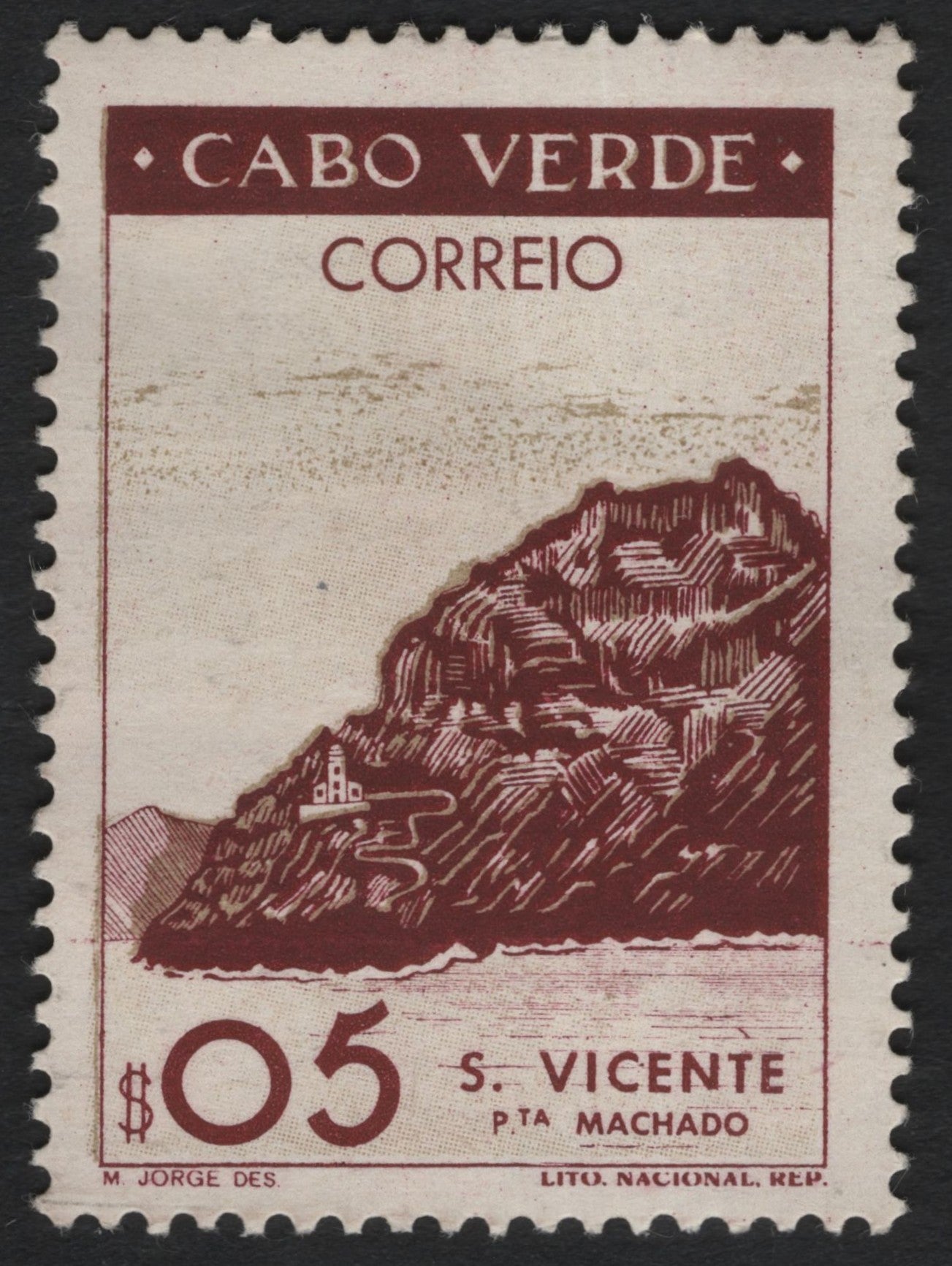 SCG9143 - Cabo Verde – 5$00 S. Vicente, Ponta Machado Scenic Issue