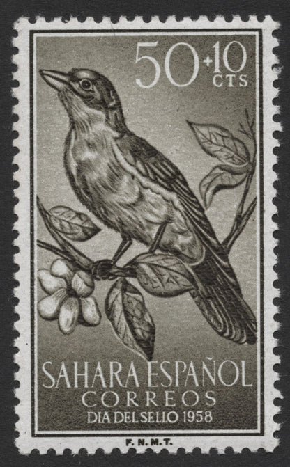 SCG355 - 1958 Spanish Sahara Bird Stamp Set – Día del Sello