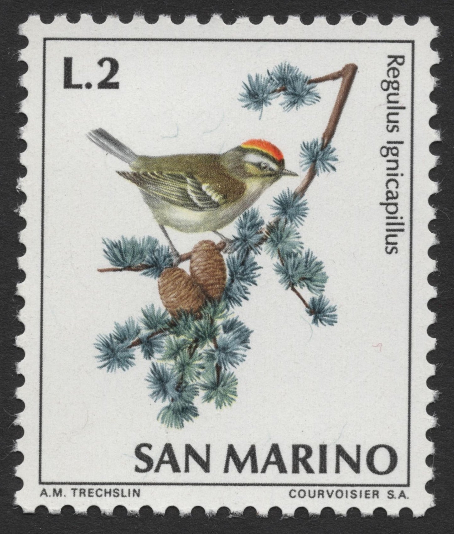 SCG347 - San Marino 3-Value Bird Series – Illustrated by A.M. Trechslin (MNH)