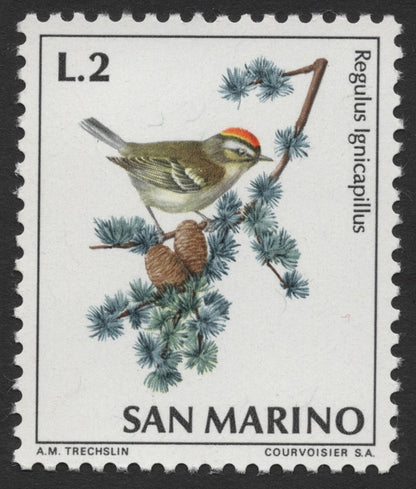 SCG347 - San Marino 3-Value Bird Series – Illustrated by A.M. Trechslin (MNH)