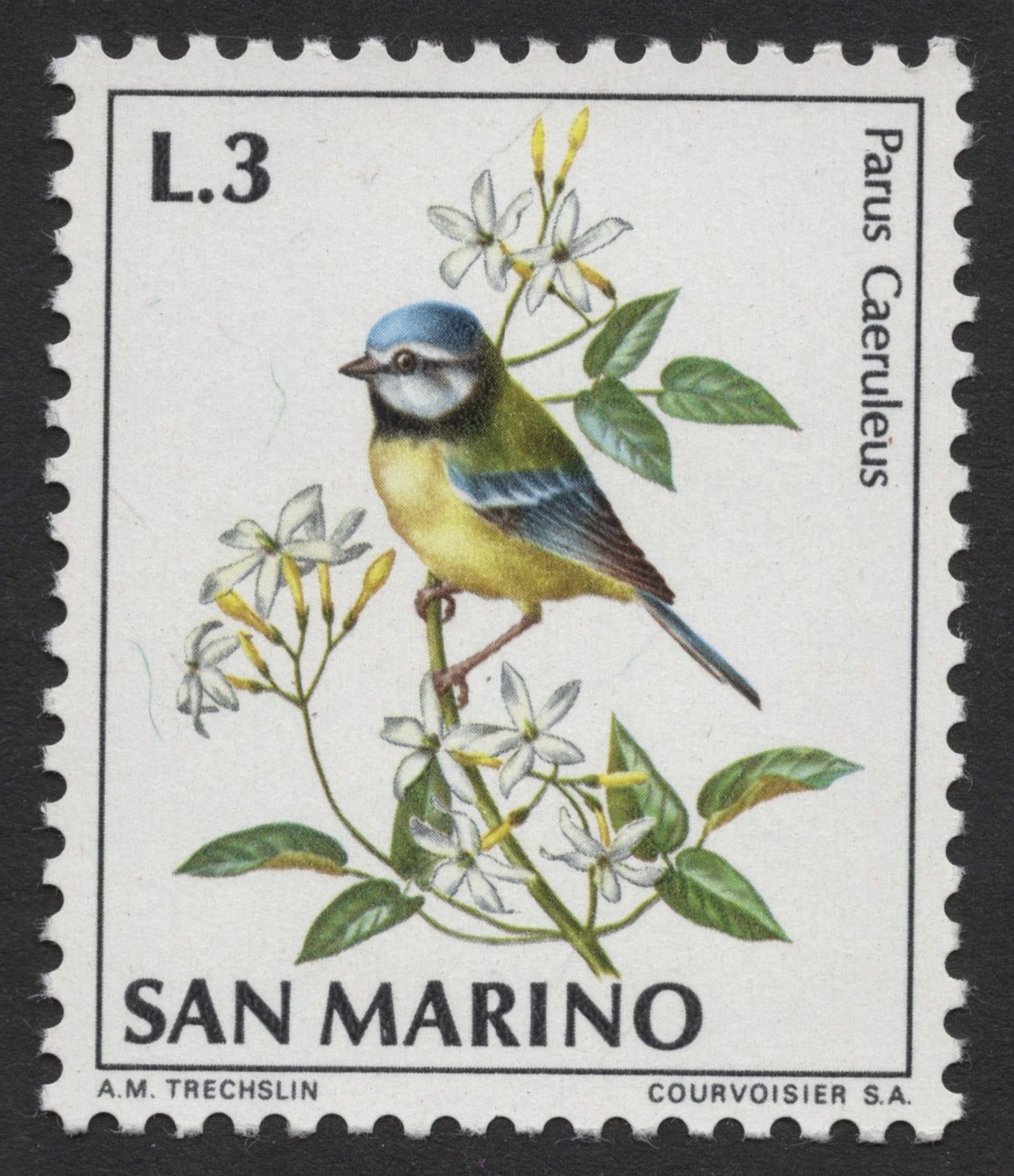SCG347 - San Marino 3-Value Bird Series – Illustrated by A.M. Trechslin (MNH)