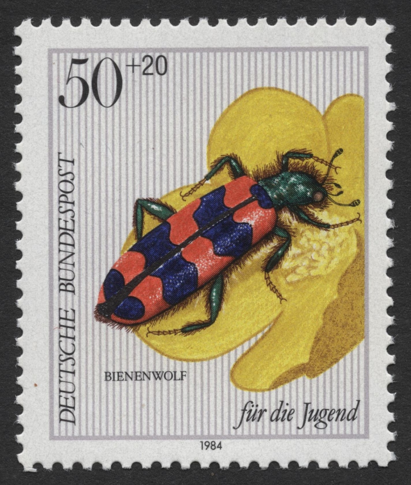 SCG346 - Germany (Berlin) 1984 Insects – “Für die Jugend” Complete Set of 4 (MNH)