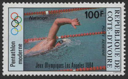SCG314 - Ivory Coast 1984 Olympic Airmail Set – Modern Pentathlon Events