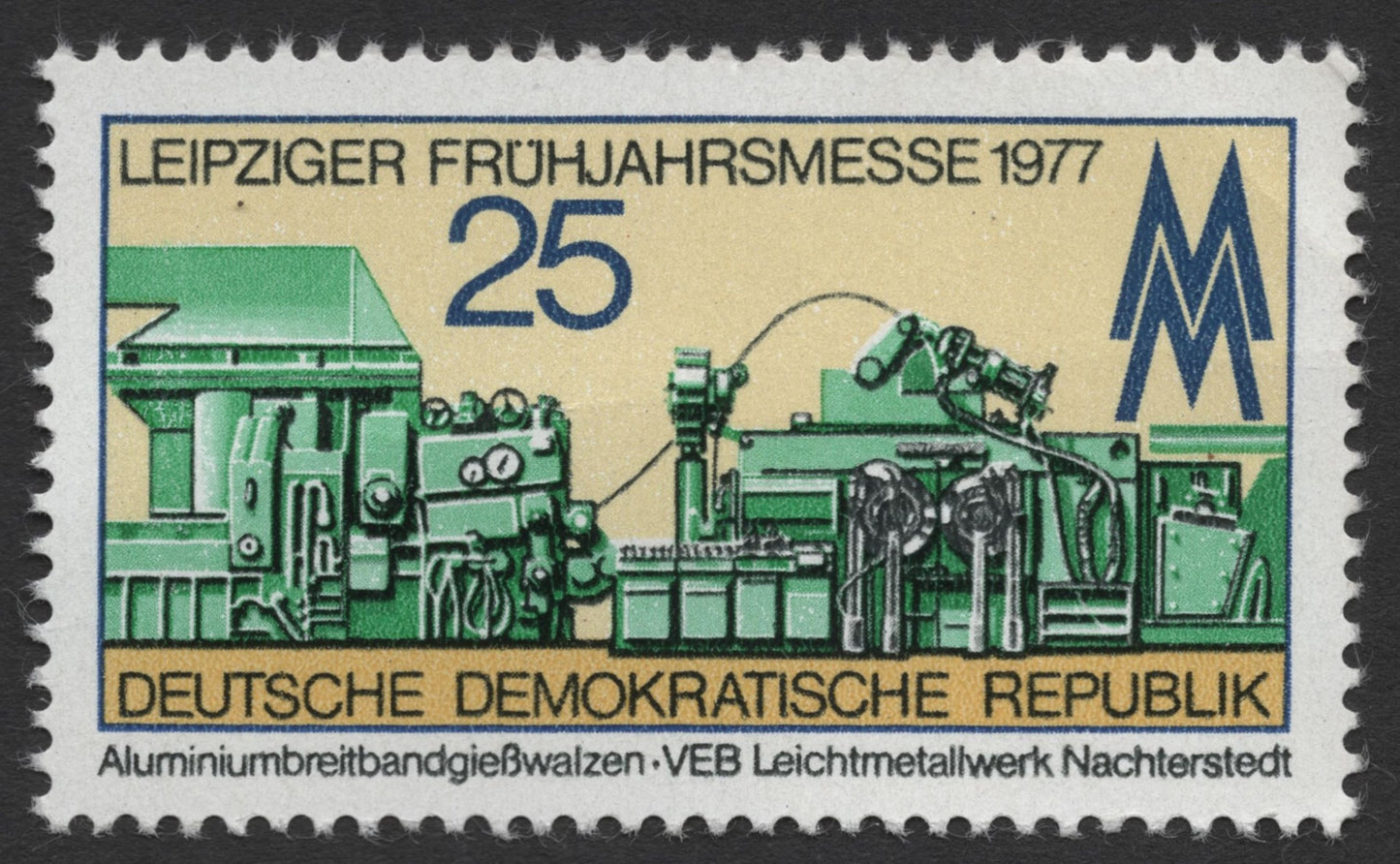 SCG313 - East Germany 1977 Leipzig Spring Fair Stamps – Messehaus & Industrial Machinery