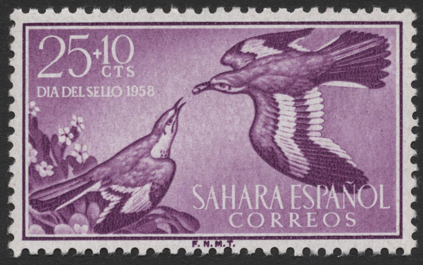 SCG355 - 1958 Spanish Sahara Bird Stamp Set – Día del Sello