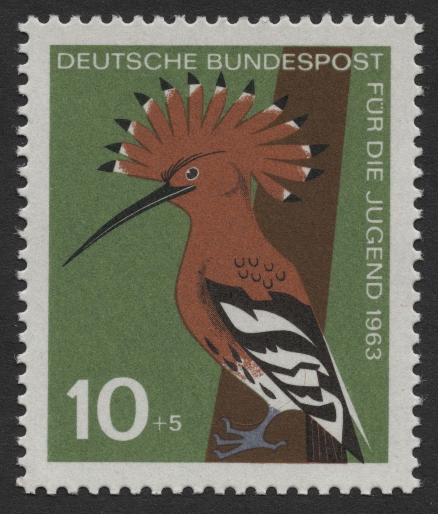 SCG341 - Germany 1963 Youth Welfare Bird Series – Complete Set of 4