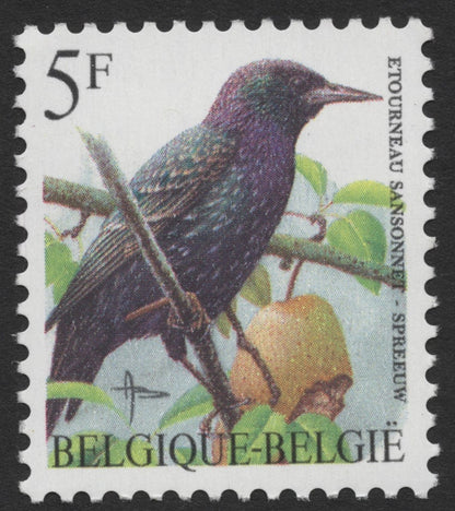 SCG350 - Belgium Songbirds Series – Complete Set (1F to 5F Denominations) (MNH)