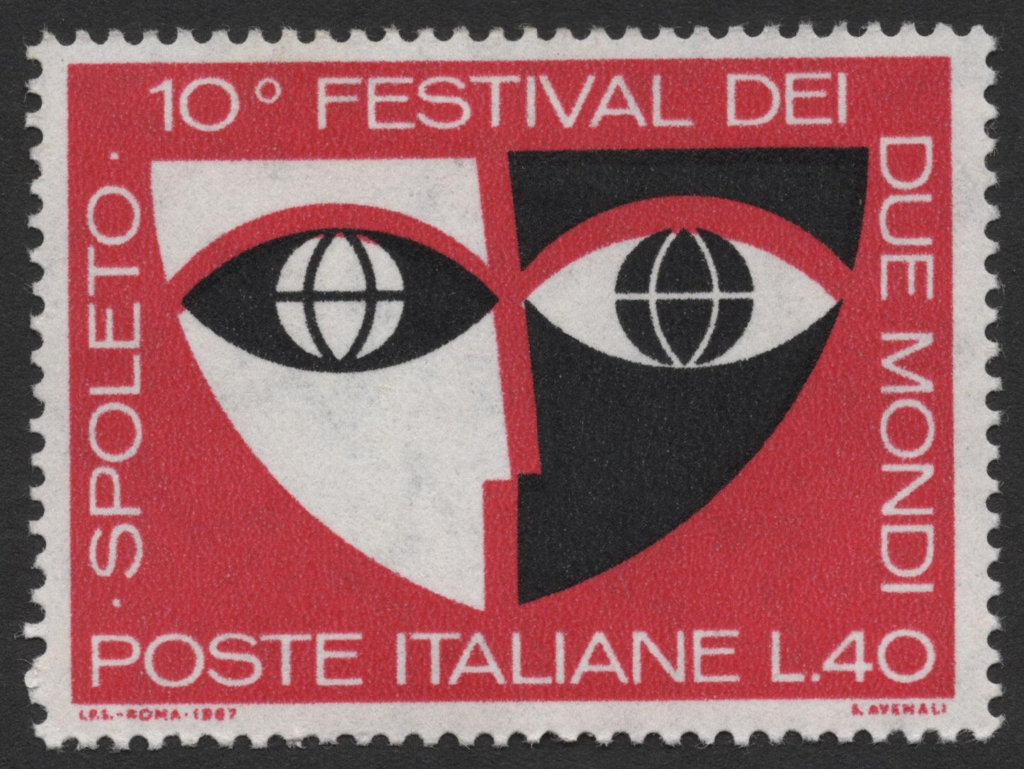 SCG331 - Italy 1967 10th Festival dei Due Mondi – Spoleto Stamp Set